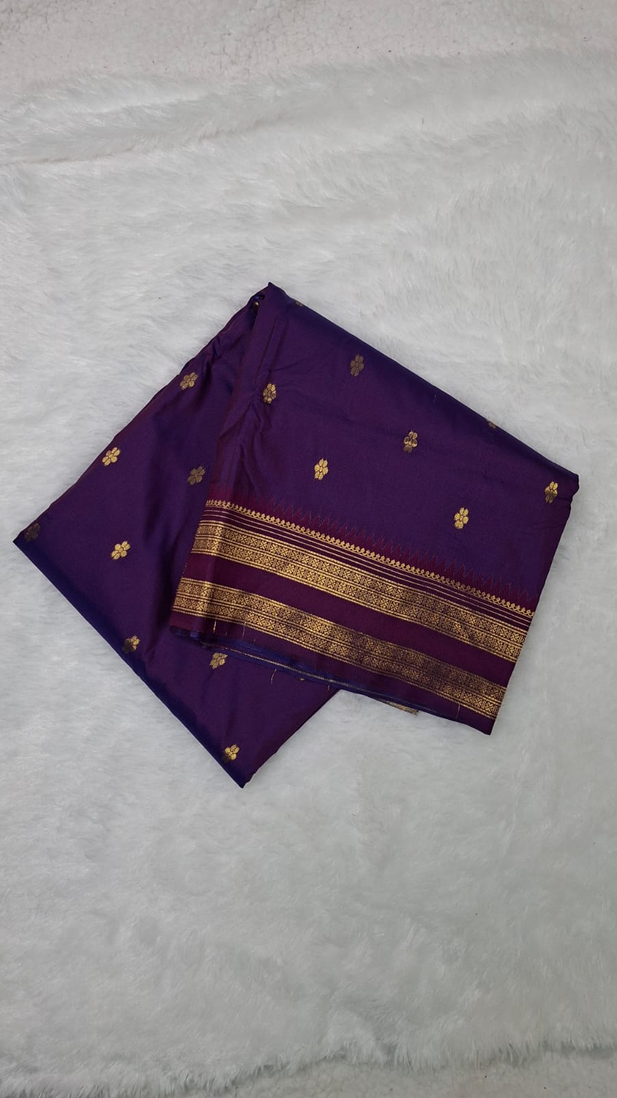 Narayan Peth Saree in Purple